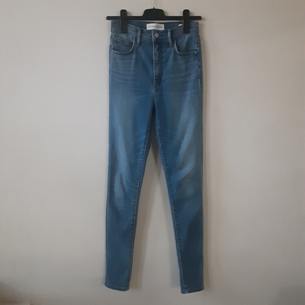 Aritzia Denim Forum Lola high rise skinny jeans,medium-light wash,27/30‎L - Picture 4 of 16